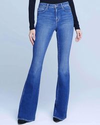 L'Agence - Bell High Rise Flare Jean - Lyst