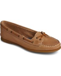 Sperry Top-Sider - Skimmer Leather Slip On Boat Shoes - Lyst