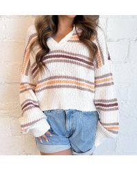 Free People - Kennedy Pullover Sweater - Lyst