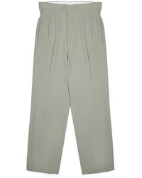 BE ABLE - Pleated Wide-Leg Trousers - Lyst