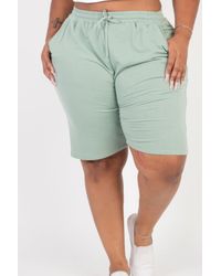 TRUEDAMES - Plus Size French Terry Bermuda Shorts - Lyst