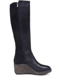 Aetrex - Rose Knee High Cork Wedge Boot - Lyst