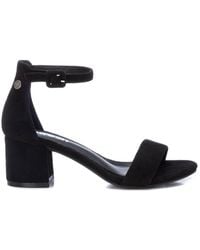 Xti - Block Heel Suede Sandals By - Lyst