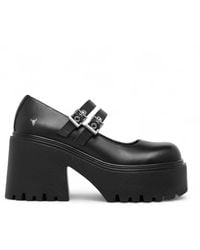 Windsor Smith - Leather Chunky Platform Mary-Jane Heel Shoes - Lyst