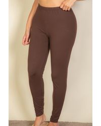 TRUEDAMES - Plus Basic Solid Leggings - Lyst