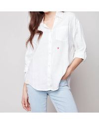 Charlie b - Button-down Tunic Blouse - Lyst