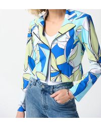 Joseph Ribkoff - Silky Knit Floral Print Fitted Jacket - Lyst
