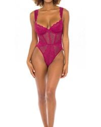 Oh La La Cheri - Harper Floral Lace Teddy - Lyst