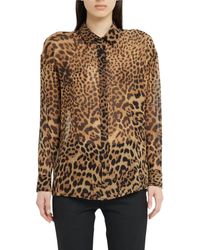 Nili Lotan - Mathys Leopard Shirt - Lyst