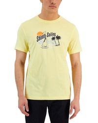 Club Room - Cotton Crewneck Graphic T-shirt - Lyst