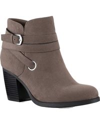 Style & Co. - Zolaa Faux Suede Block Heel Ankle Boots - Lyst