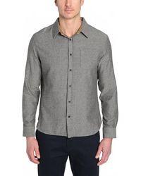 Jachs New York - Manor Brushed Twill Flannel Shirt - Lyst