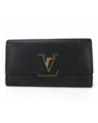 Louis Vuitton - Capucines Leather Wallet (pre-owned) - Lyst
