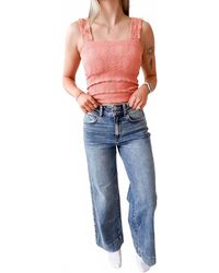 Flying Monkey - Super High Rise Trouser Hem Wide Jean - Lyst