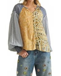 Oli & Hali - Patchwork Peasant Top - Lyst