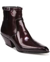 Franco Sarto - Leather Pointed Toe Ankle Boots - Lyst