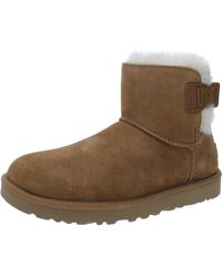 UGG - Mini Bailey Suede Faux Fur Lined Winter & Snow Boots - Lyst
