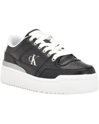 Calvin Klein - Alondra Faux Leather Lifestyle Casual And Fashion Sneakers - Lyst
