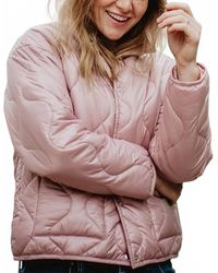 Katydid - Button Up Quilted Puffer Jacket - Lyst
