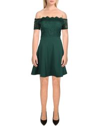 City Studios - Lace Mini Cocktail And Party Dress - Lyst