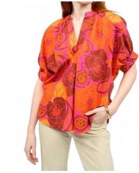 Ivy Jane - Bold Flower Popover Top - Lyst