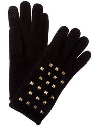 Portolano - Studs Cashmere Tech Gloves - Lyst