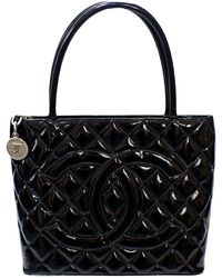 Chanel - Medaillon Leather Tote Bag (pre-owned) - Lyst