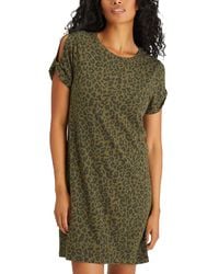 Sanctuary - So Twisted Animal Print Cut-out T-shirt Dress - Lyst