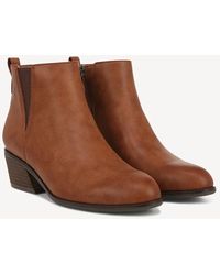 Dr. Scholls - Lacey Boots Honey Faux Leather Ankle Booties Rhs6331 - Lyst
