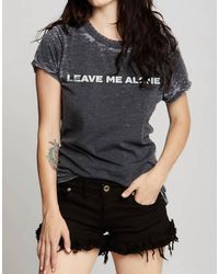 Recycled Karma - Leave Me Alone Burnout Tee - Lyst