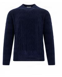 Ballantyne - Cable-Knit Crewneck Sweater - Lyst