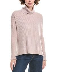 RAFFI - Rib Turtleneck Cashmere Sweater - Lyst