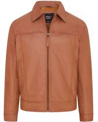 Infinity Leather - Retro Classic Leather Harrington Biker Jacket - Lyst