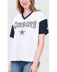 Starter - First Base Short Sleeve V-Neck Tee - Lyst