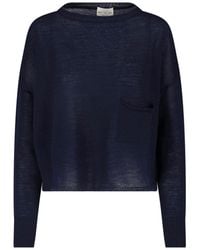 Ma'ry'ya - Sheer Knit Crewneck Sweater - Lyst