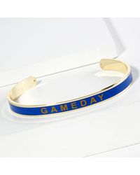 Fashnzfab - Dipped Gameday Message Enamel Cuff Bracelet - Lyst