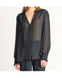 Dex - Ruffle Tie Blouse - Lyst