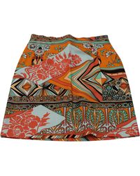 MSGM - Floral-Printed Mini Pencil Skirt - Lyst