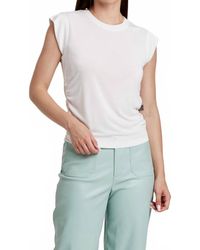 Another Love - Soft Side Shirred Muscle Tee Top - Lyst