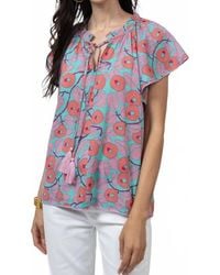 Ivy Jane - Flutter Sleeve Top - Lyst
