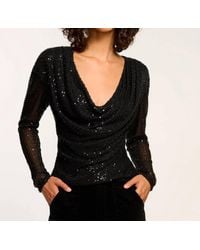 Ramy Brook - Leon Beaded Cowl Neck Top - Lyst