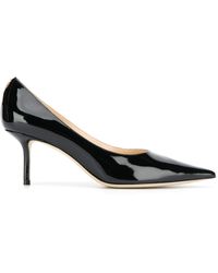 Jimmy Choo - Love 65 Pointed-Toe Patent Leather Pumps - Lyst