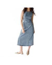 SOFIA The Label - Bluebird Denim Midi Dress - Lyst