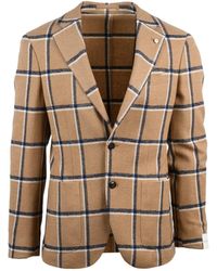 L.B.M. 1911 - And Checked Fitted Jacket With Classic Lapel - Lyst