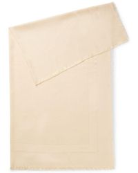 BOSS - Silk-Wool Scarf With Logos And Monograms - Lyst