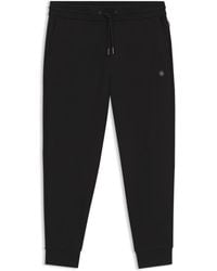 BOSS - Cotton-Blend Track Pants With Double B Monogram Badge - Lyst