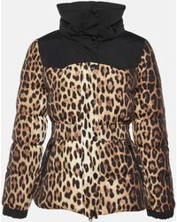 Moschino - Cheap And Chic Leopard Print Down Jacket - Lyst
