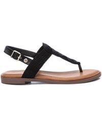 Xti - Braided Strap Thong Flat Sandals - Lyst