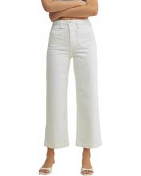 Just Black Denim - Patch Pocket Wide Leg Flare Jean - Lyst