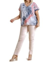 Umgee - Distressed Tie Dye Top - Lyst